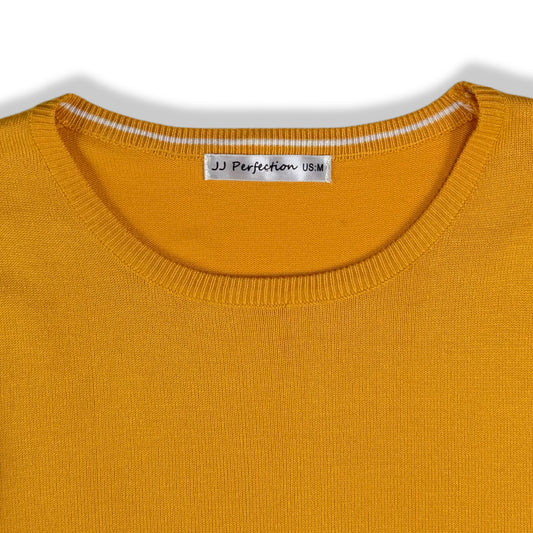 SUÉTER TEJIDO COLOR MOSTAZA | JJ PERFECTION | TALLA M