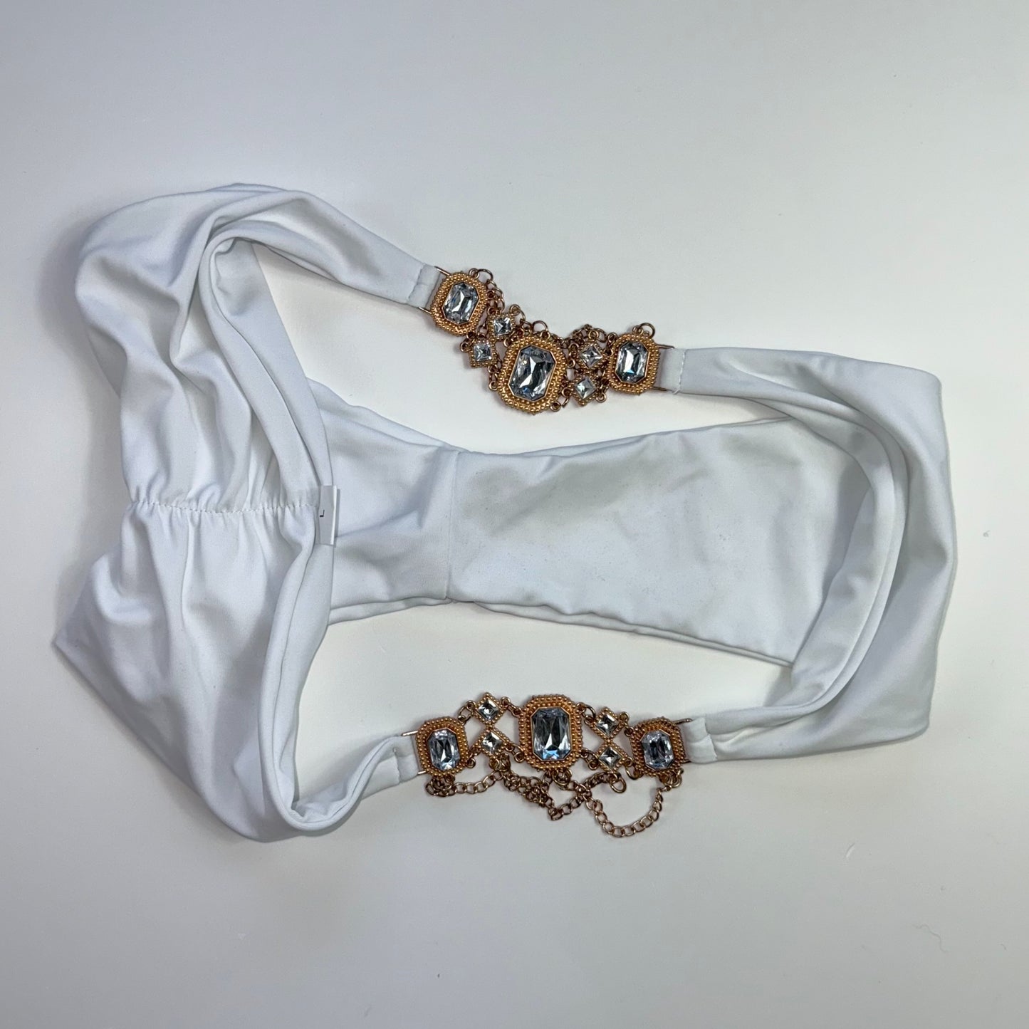 BIKINI BOTTOM BLANCO CON CADENAS | TALLA L