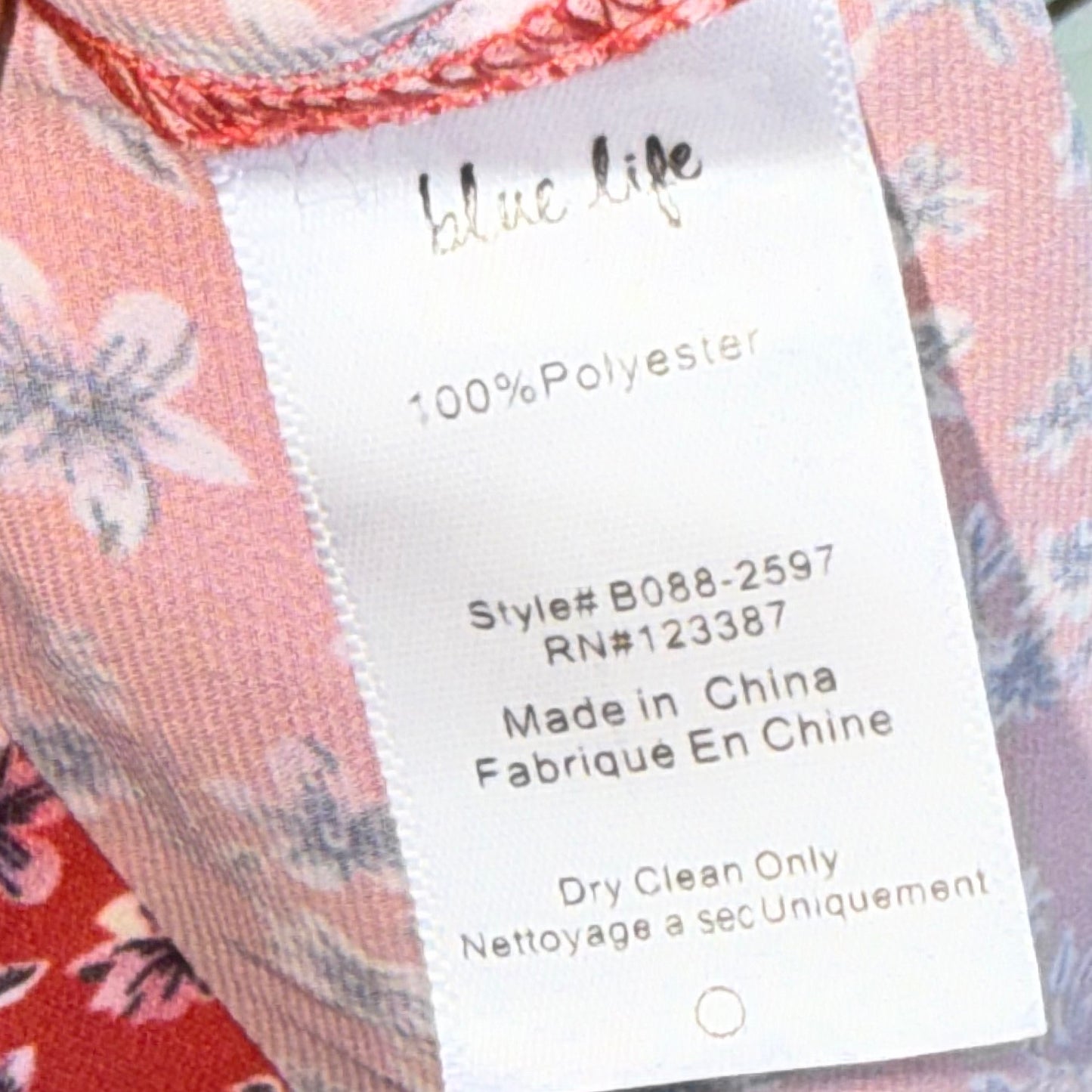 PANTALÓN ANCHO ESTAMPADO FLORAL | BLUE LIFE | TALLA S