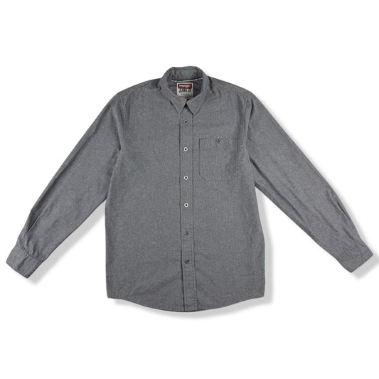 CAMISA GRIS MANGA LARGA | WRANGLER | TALLA S