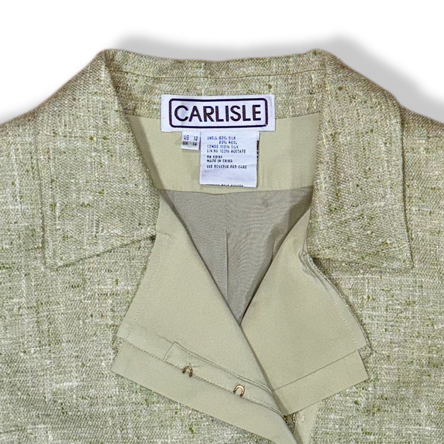 BLAZER VINTAGE DE SEDA | CARLISLE | TALLA 12