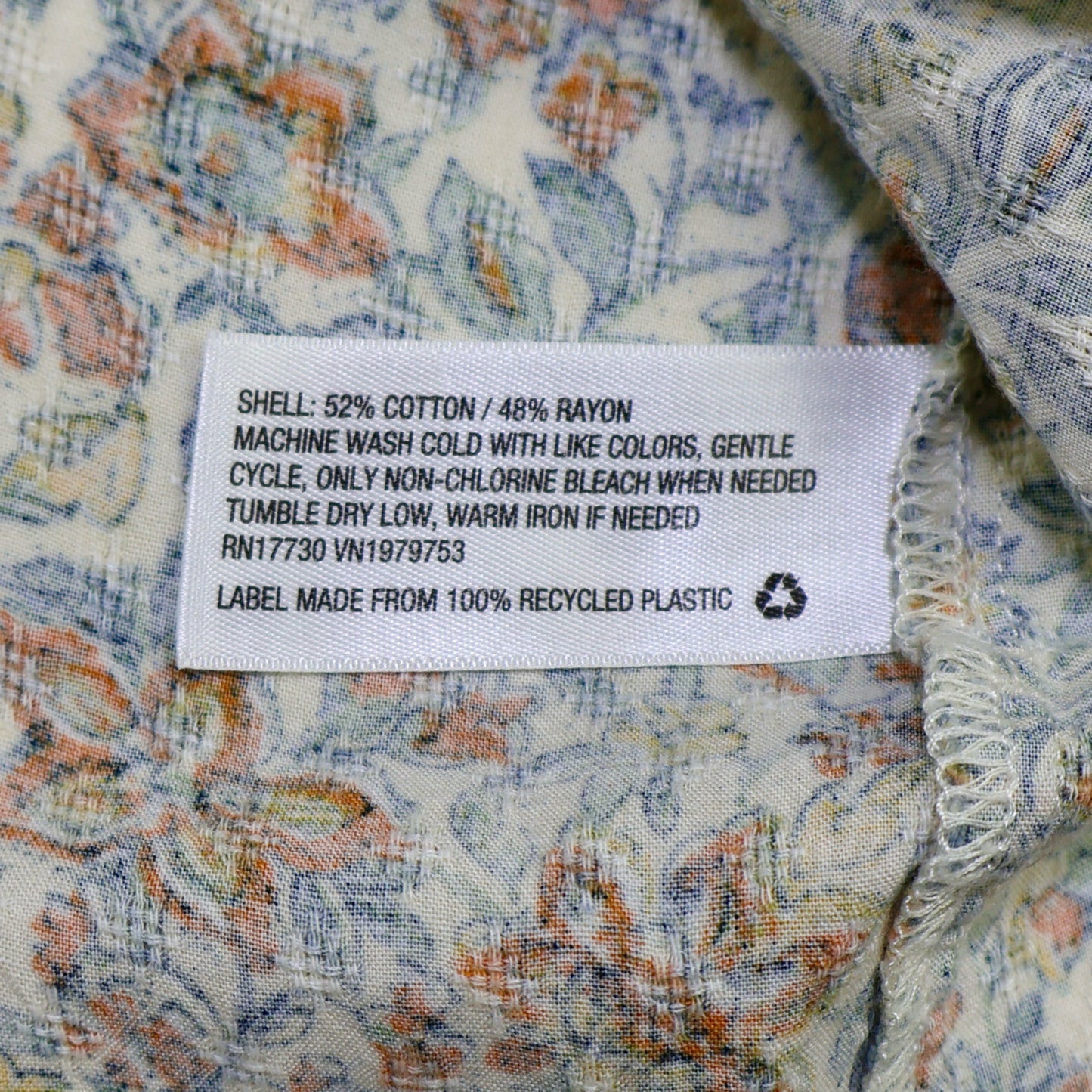 BLUSA FLORAL CAMPESINA DE MANGAS 3/4 | UNIVERSAL THREAD | TALLA L