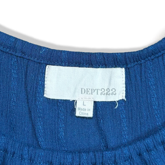 BLUSA MANGA ACAMPANADA AZUL | DEPT222 | L