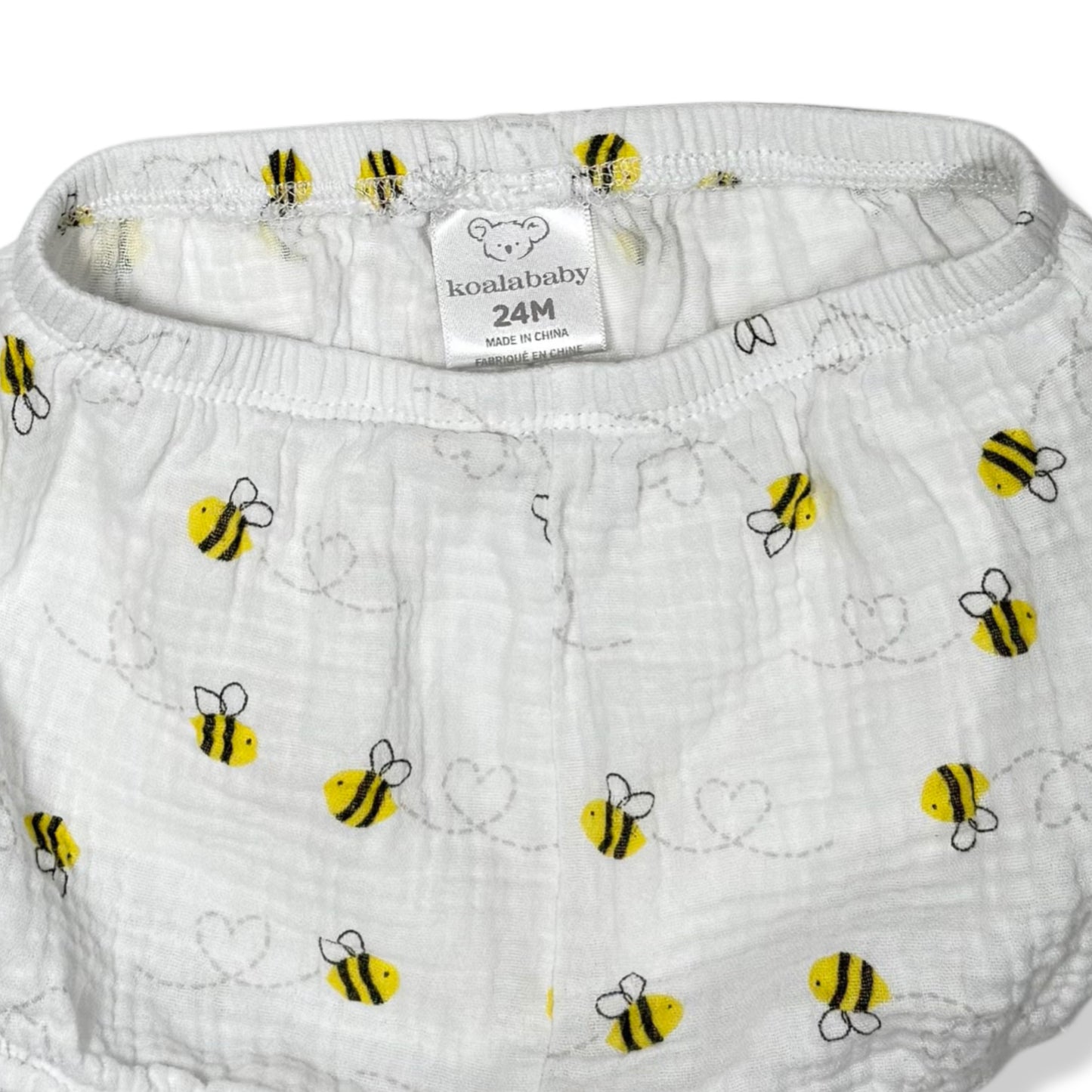 CUBRE PAÑAL CON ESTAMPADO DE ABEJAS | KOALA BABY | TALLA 24M