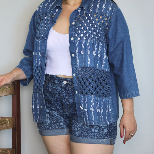 MID-RISE DENIM SHORTS | TIME AND TRU | 14