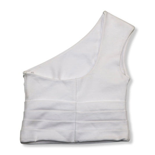 NUEVO CON ETIQUETA | TOP ASIMÉTRICO BLANCO | ZARA | TALLA S