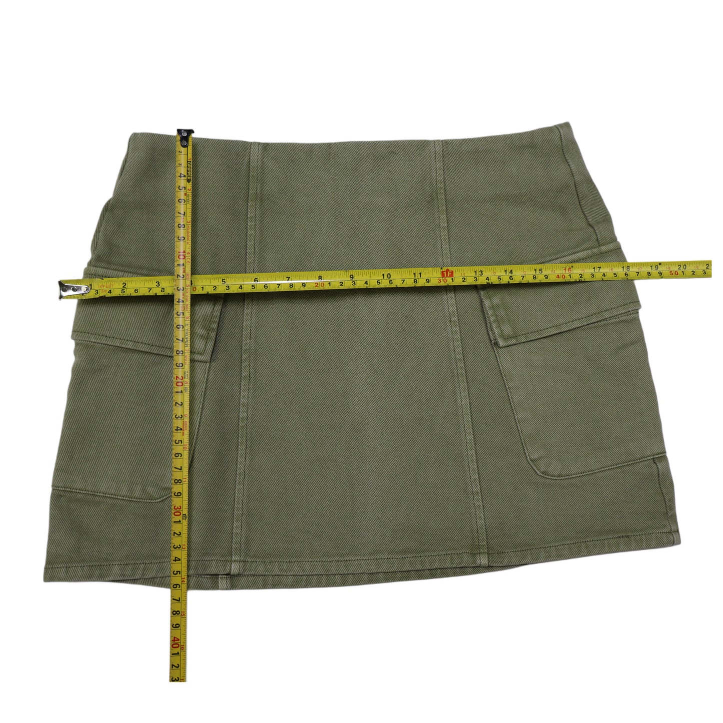 FALDA MINI TIPO CARGO VERDE | MANGO | TALLA S