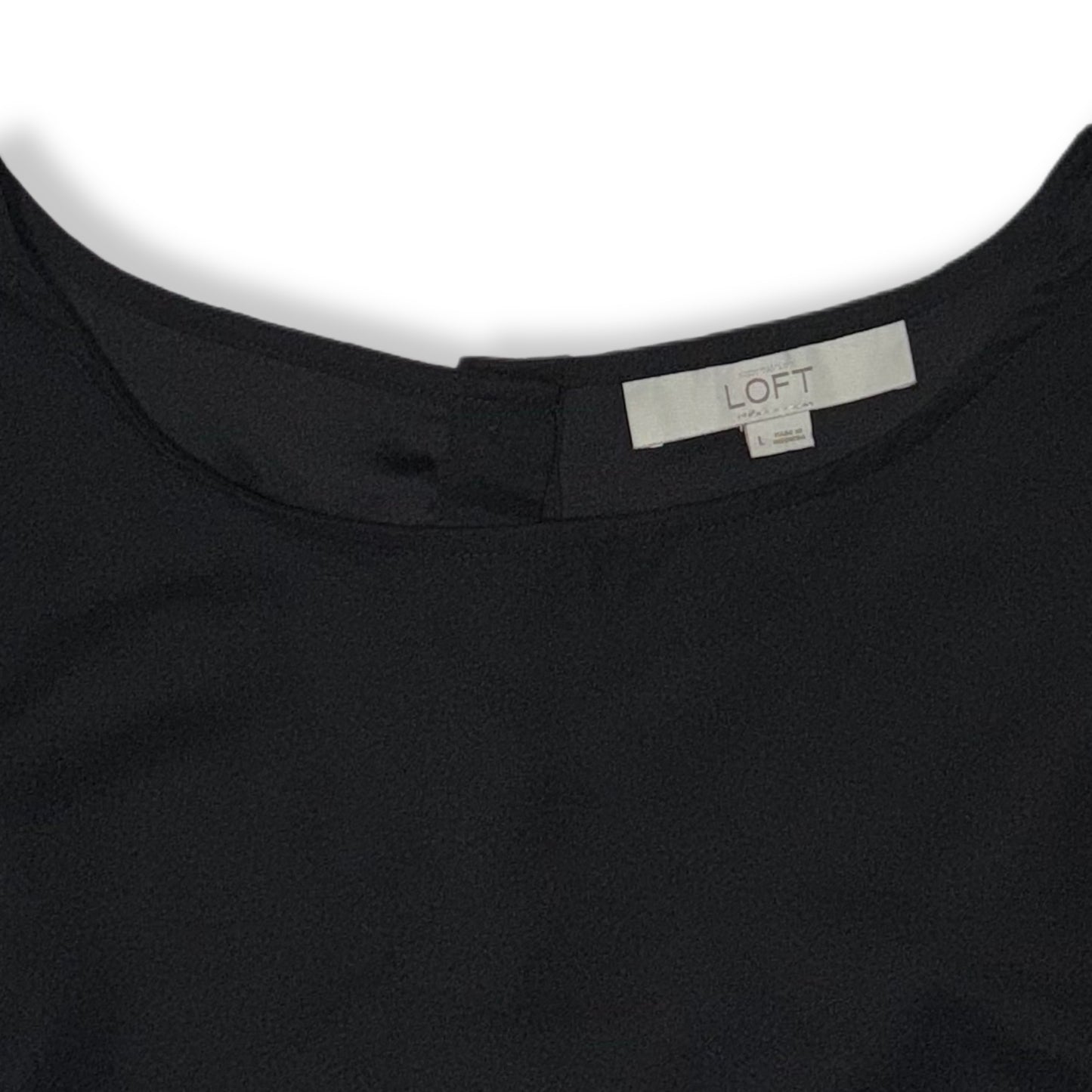 BLUSA NEGRA CON BOTONES | LOFT | TALLA L