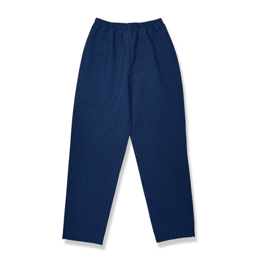 PANTALÓN AZUL MARINO DE TIRO ALTO CON RAYAS FINAS | TALLA 10