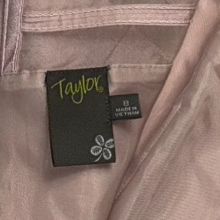 VESTIDO MIDI CON PANEL TRANSPARENTE | TAYLOR | TALLA 8