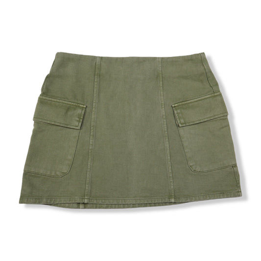 FALDA MINI TIPO CARGO VERDE | MANGO | TALLA S