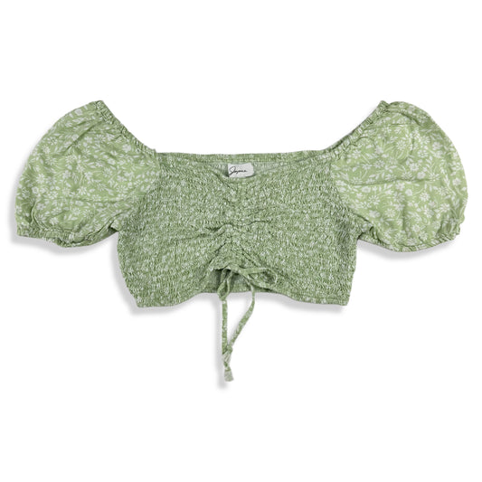 CROP TOP CON MANGAS ABULLONADAS | JAPNA | TALLA S