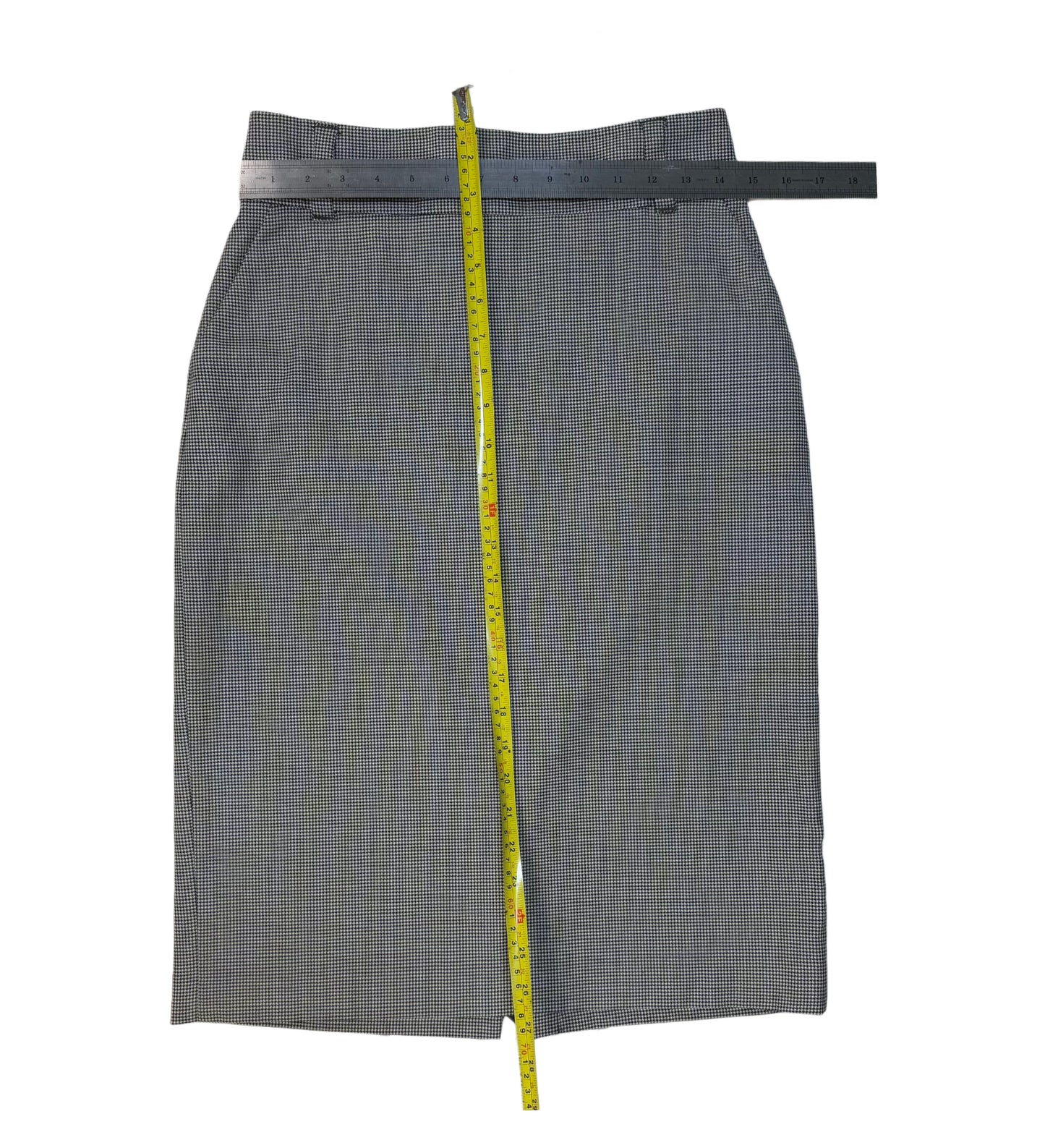 FALDA MIDI CON ESTAMPADO HOUNDSTOOTH | BANANA REPUBLIC | TALLA 6