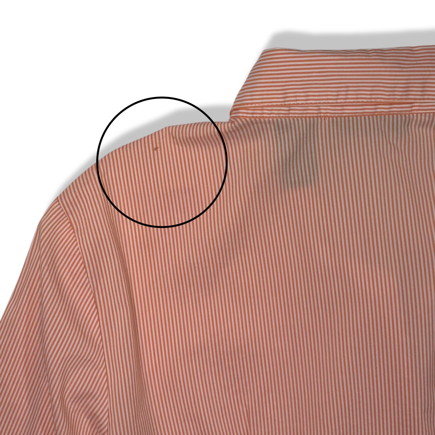 CAMISA DE RAYAS ANARANJADA | NEW YORK & COMPANY | TALLA S