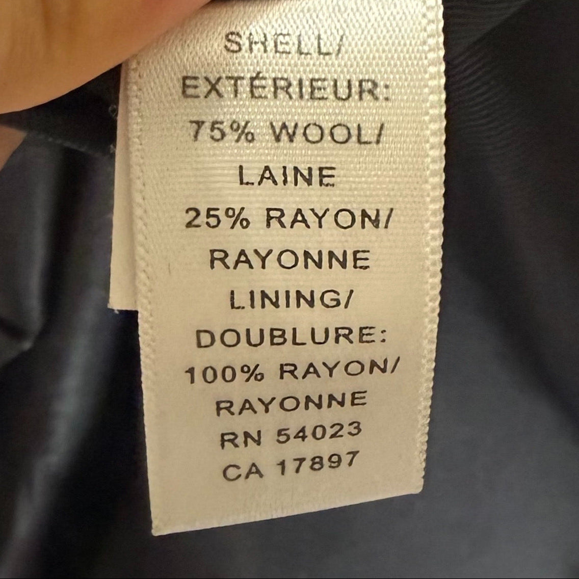 BLAZER NEGRO CLÁSICO DE LANA ESTRUCTURADO | BANANA REPUBLIC | TALLA 2