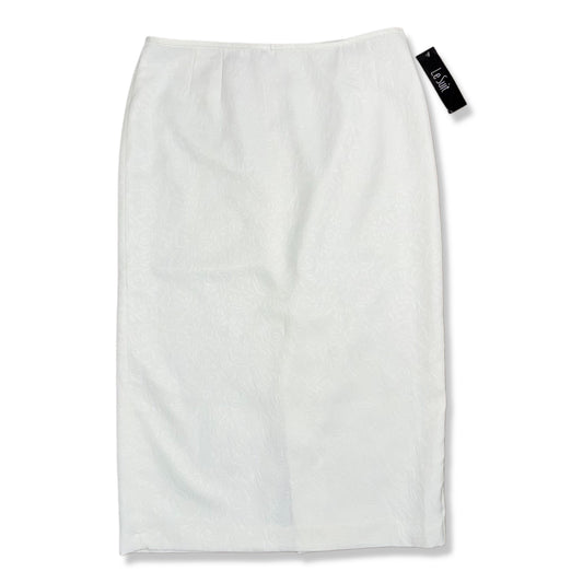 NUEVA CON ETIQUETA | FALDA LÁPIZ BLANCA TEXTURIZADA | LE SUIT | TALLA 14