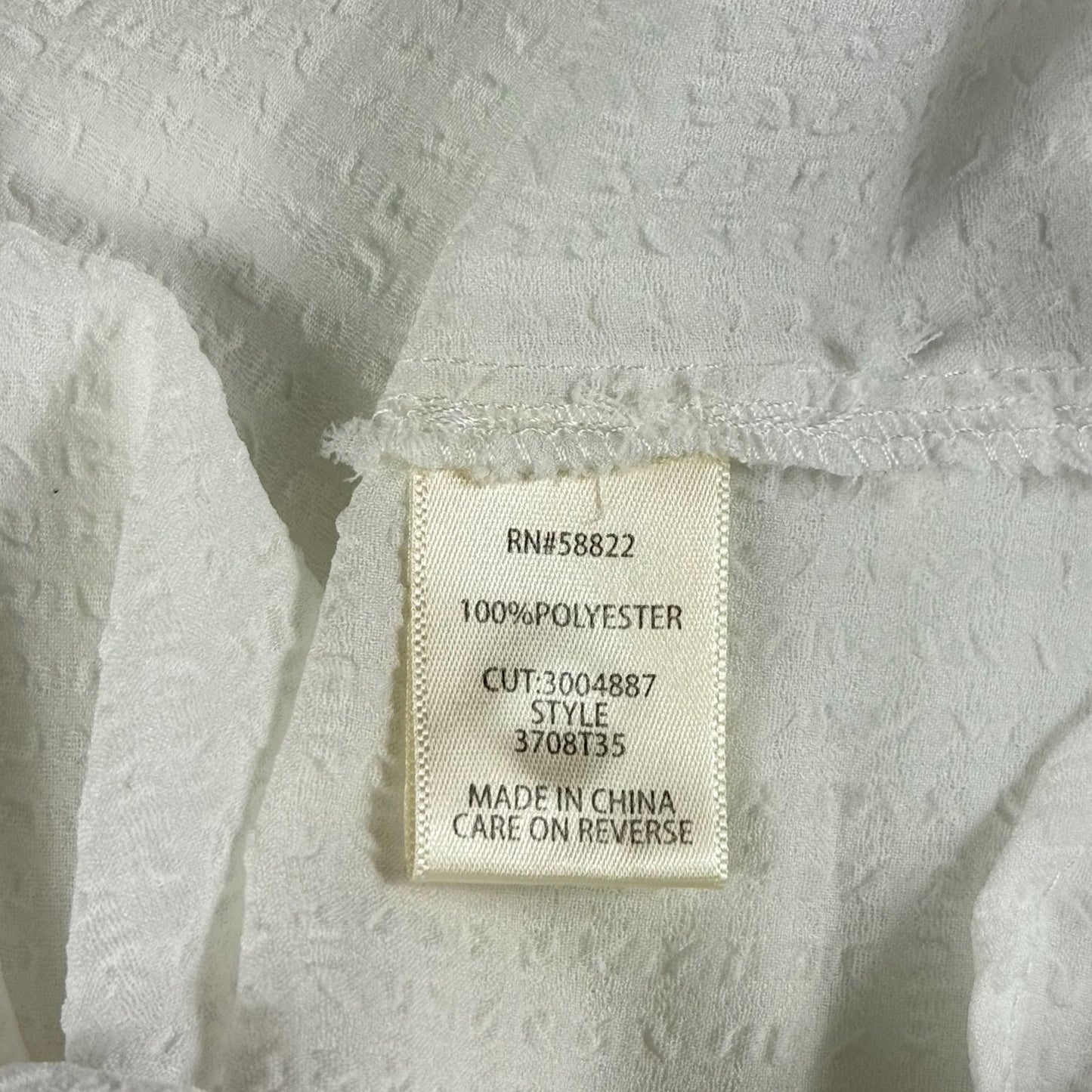 CAMISA BLANCA CON MANGAS ABULLONADAS | MAX STUDIO LONDON | TALLA L