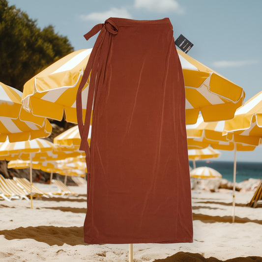 FALDA LARGA TIPO PAREO TERRA COTTA | FOREVER 21 | L