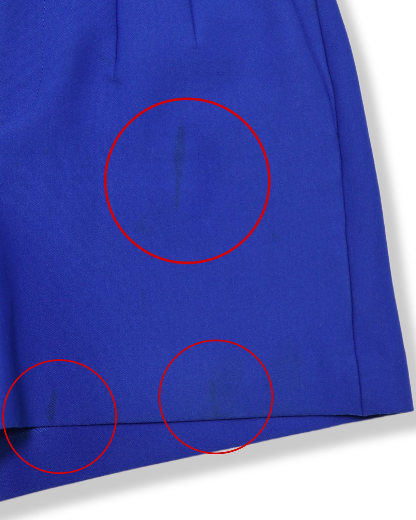 SHORT ESTRUCTURADO AZUL DE TIRO ALTO | ZARA | TALLA XS