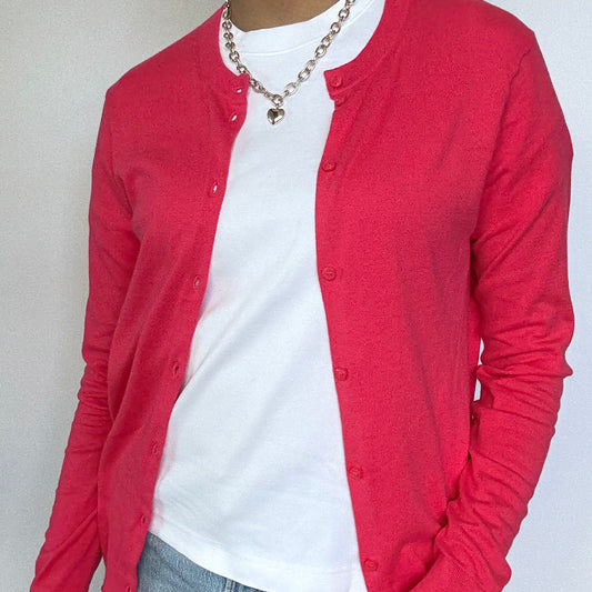 CARDIGAN MAGENTA CON BOTONES | J.CREW | TALLA S