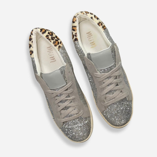 TENIS DE LENTEJUELAS PLATEADOS | MI.IM | TALLA 7.5