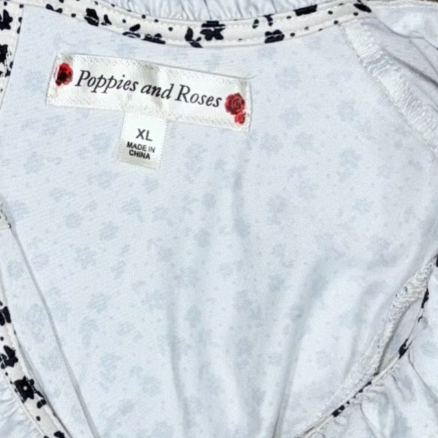 TOP MANGAS LARGAS PARA NIÑAS | POPPIES AND ROSES | XL