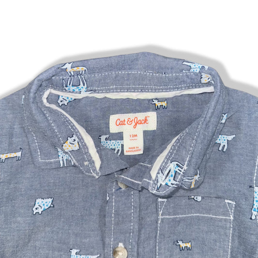 CAMISA DE ANIMALITOS PARA BEBÉ | CAT & JACK | 12M