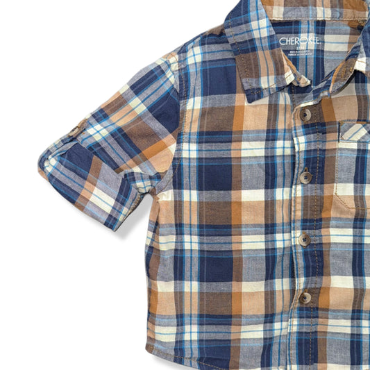 CAMISA DE CUADROS PARA BEBÉ | CHEROKEE | 12M