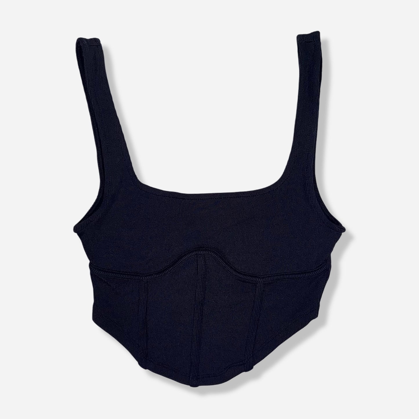 CROP TOP NEGRO | PULL & BEAR | S