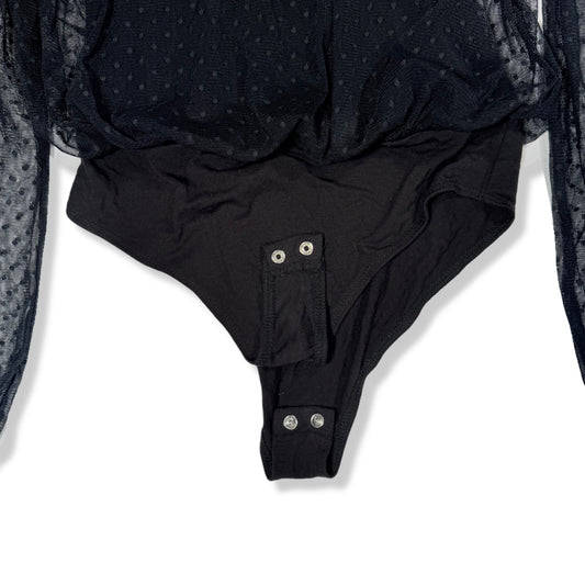 Body de malla con mangas largas | Forever 21 | S