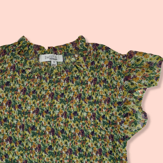 VESTIDO MIDI FLOREADO | SWEET RAIN | S