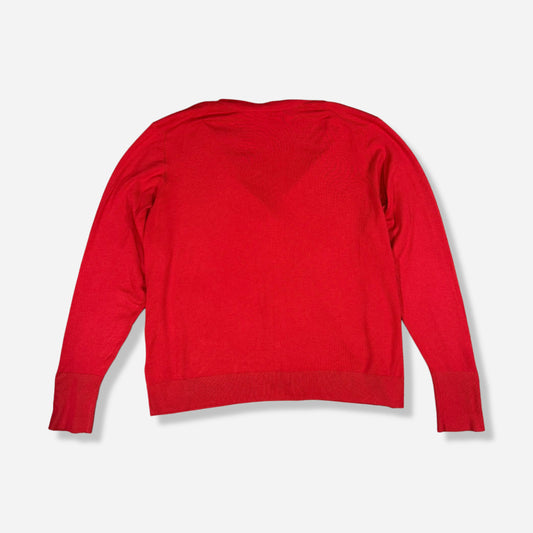 CARDIGAN ROJO CON BOTONES FRONTALES | CLEO | XL