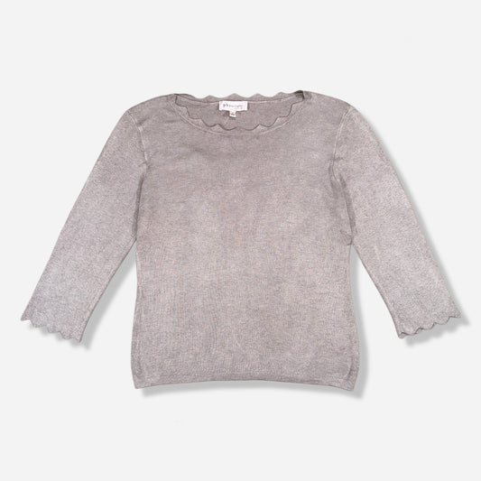 SUÉTER DE PUNTO ACANALADO GRIS | PHILOSOPHY | TALLA L