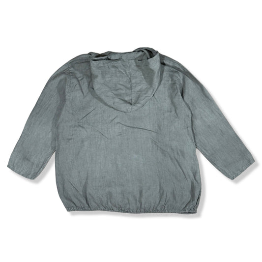 CHAQUETA DE LINO CON CAPUCHA | ELENA MODA | L