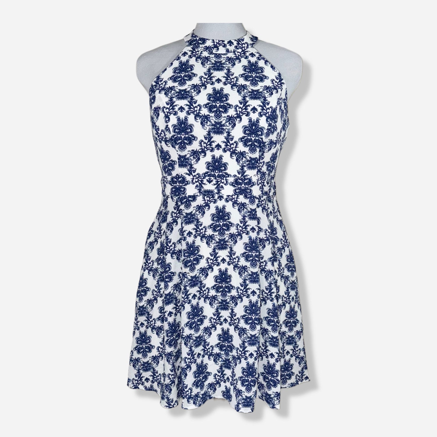 VESTIDO HALTER CON ESTAMPADO FLORAL PARA NIÑA | B. DARLIN | 15/16
