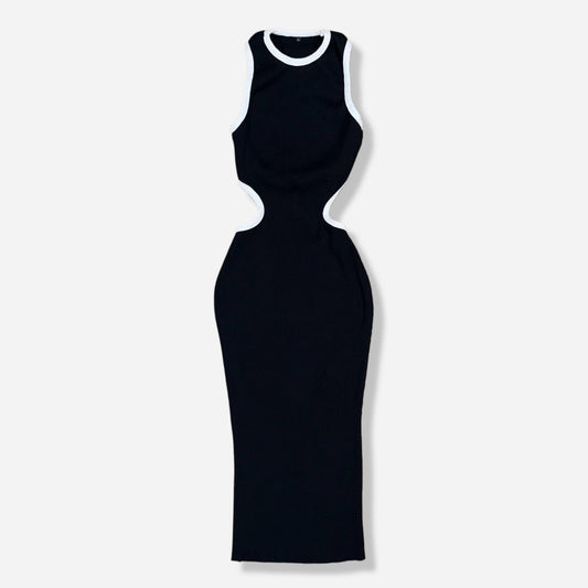 VESTIDO MAXI BODYCON CON ESPALDA DESCUBIERTA | TALLA S