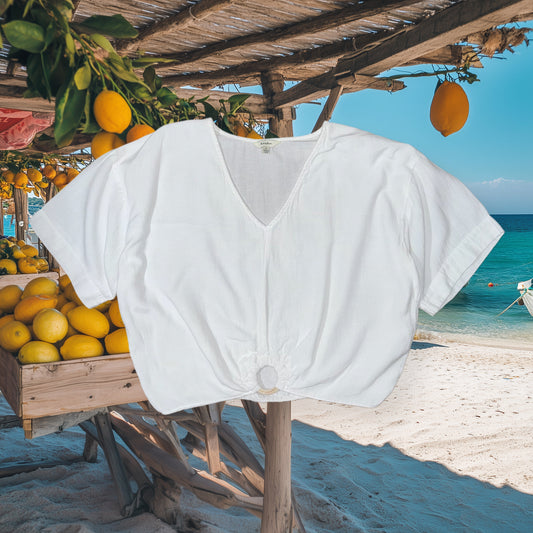 BLUSA ESTILO CROP TOP | SIM & SAM | L