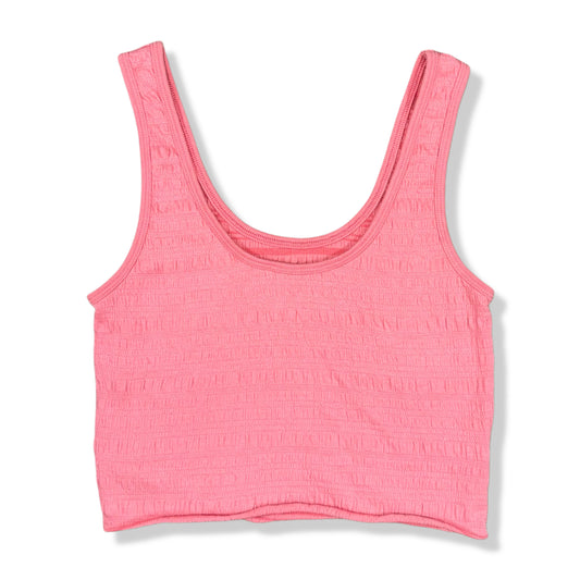 CROP TOP ROSADO FRUNCIDO | AMERICAN EAGLE | S