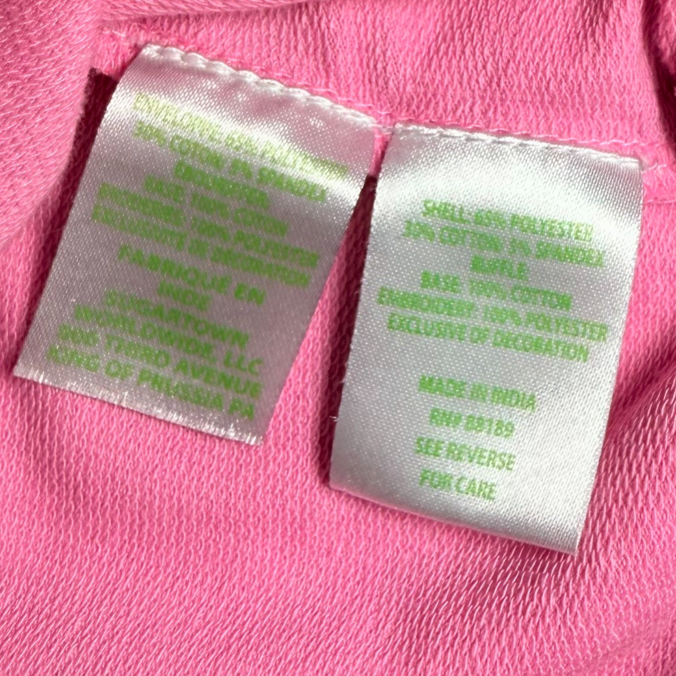 SUDADERA ROSA NEÓN CON VOLANTES BORDADOS | LILLY PULITZER | TALLA S