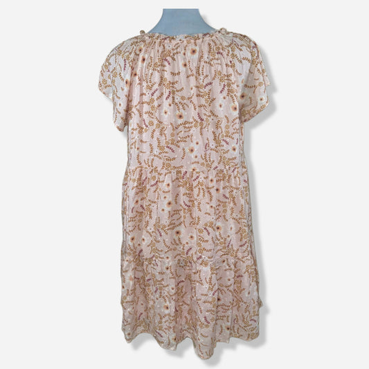 VESTIDO FLORAL CON VOLANTES | LOFT | M PETITE