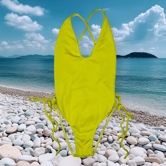 TRAJE DE BAÑO ONE-PIECE NEON LIMA | FASHION NOVA | M