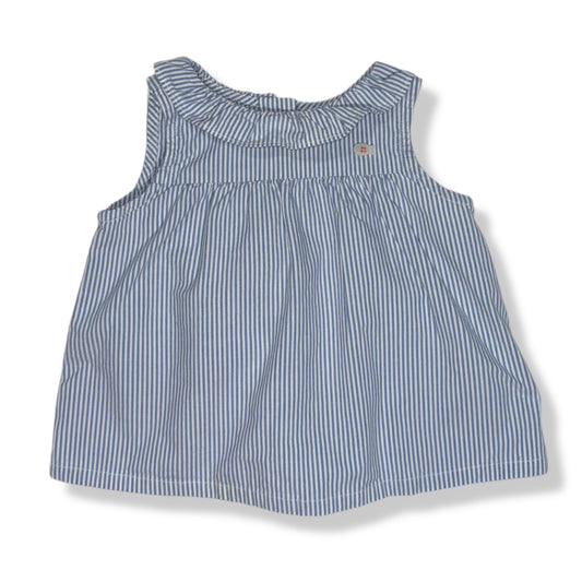 TOP DE RAYAS AZUL PARA BEBÉS | GYMBOREE | 6-12M