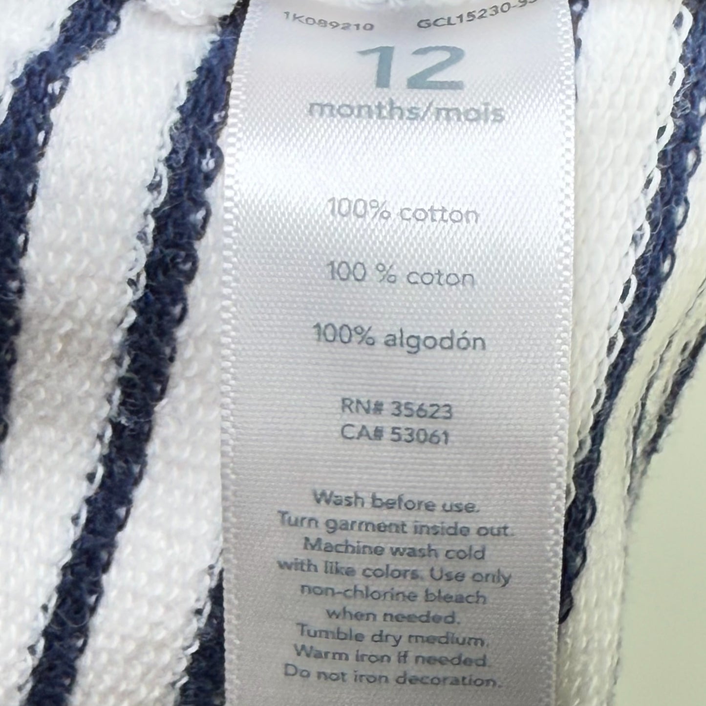 SUDADERA PARA BEBÉS | CARTER'S | TALLA 12M