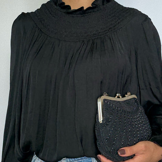 BLUSA NEGRA PARA MUJER | GIBSON LATIMER | TALLA S