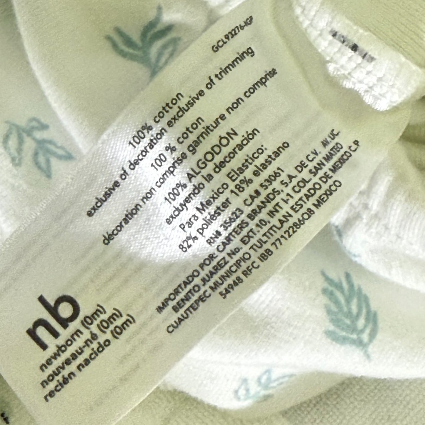 SAQUITO DE DORMIR PARA BEBÉ | CARTER’S | NB