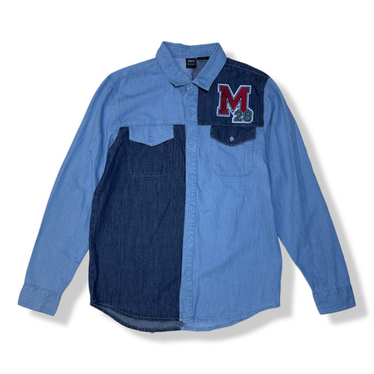 CAMISA DENIM BICOLOR DE MICKEY MOUSE | DISNEY | TALLA M