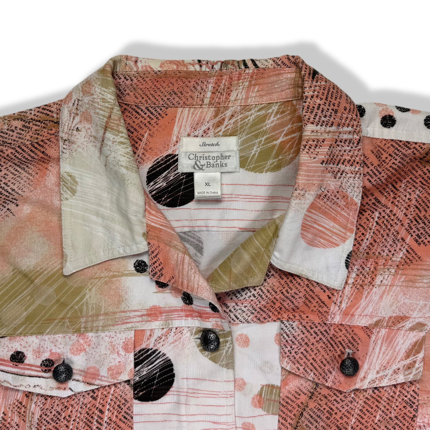 CHAQUETA ESTAMPADA | CHRISTOPHER & BANKS | TALLA XL