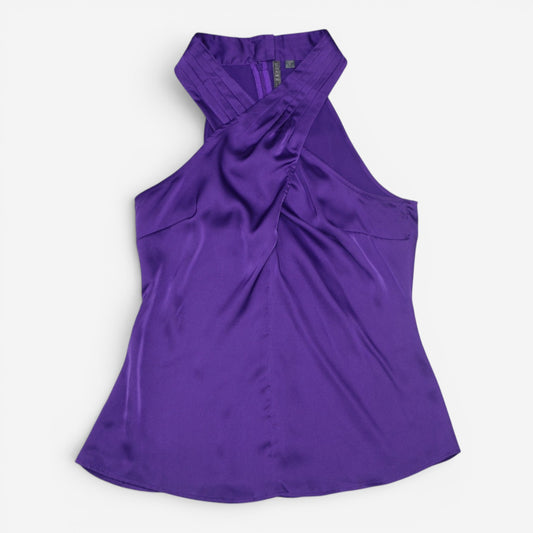 TOP SATINADO CON CUELLO HALTER | GUESS | TALLA M