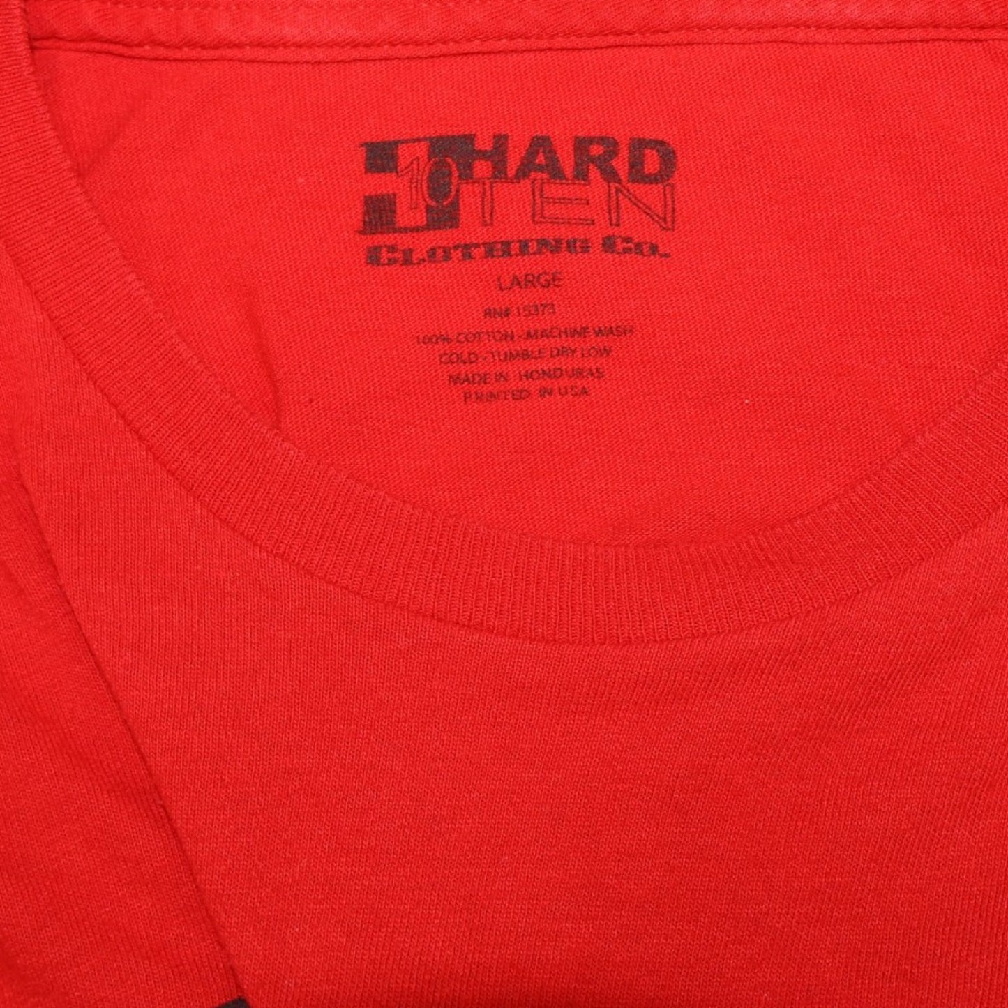 T-SHIRT ROJO PARA HOMBRE | HARD TEN | TALLA L