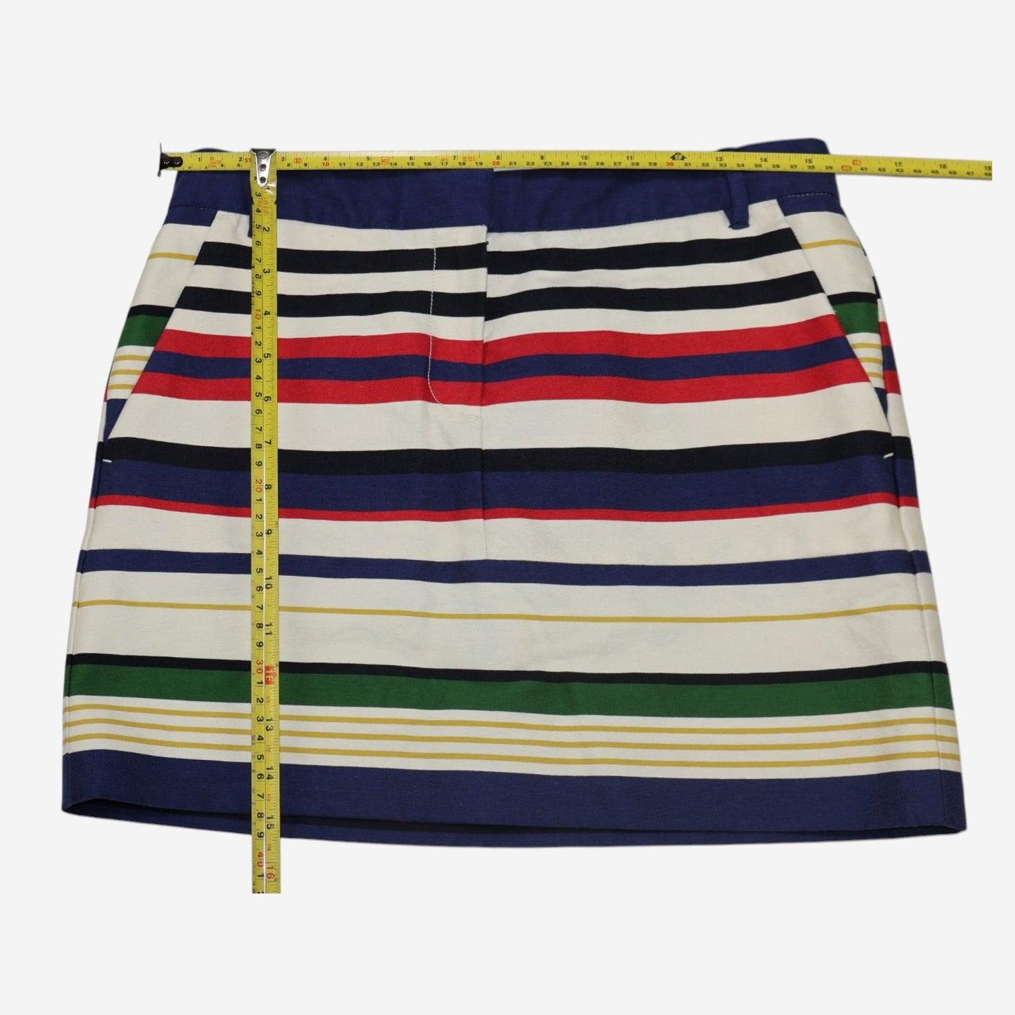 FALDA CORTA CON RAYAS MULTICOLOR | J.CREW | TALL 4 (S)
